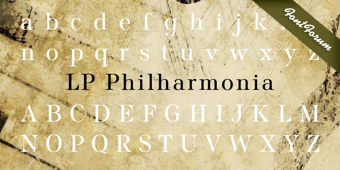 LP Philharmonia Regular Font preview